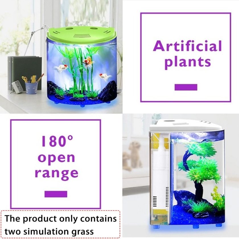 Mini Half Moon Acrylic Fish Tank - Image 7