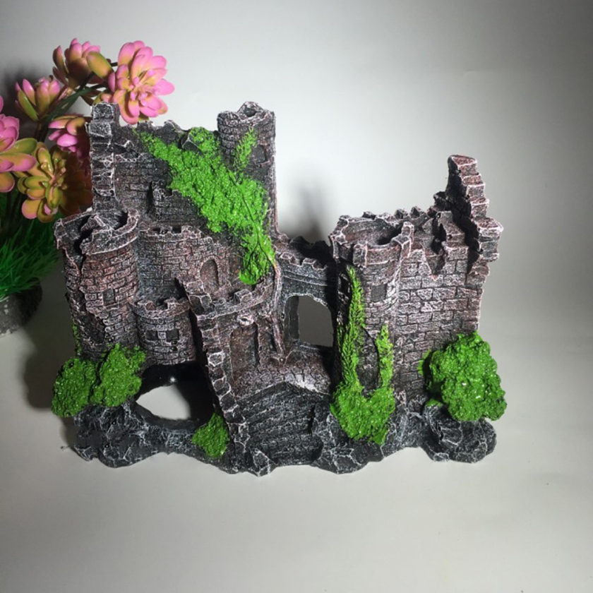 Fish Tank Resin Castle Aquarium Decoration - Image 2