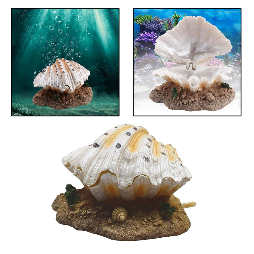 Aerating Aquarium Shell Decor with Air Stone Bubble - Image 3