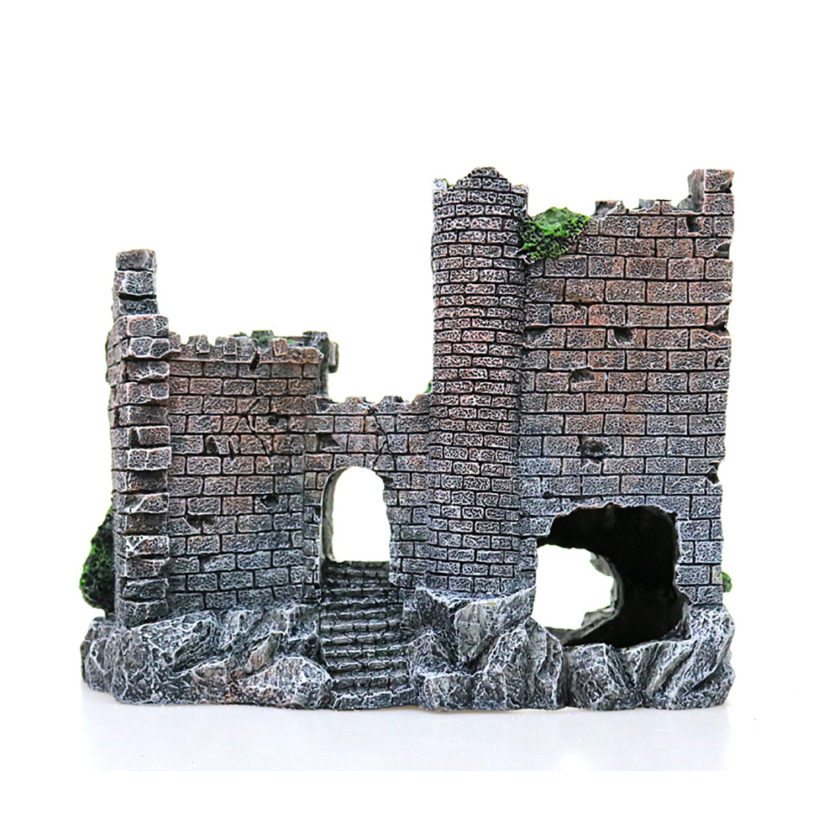 Fish Tank Resin Castle Aquarium Decoration - Image 3